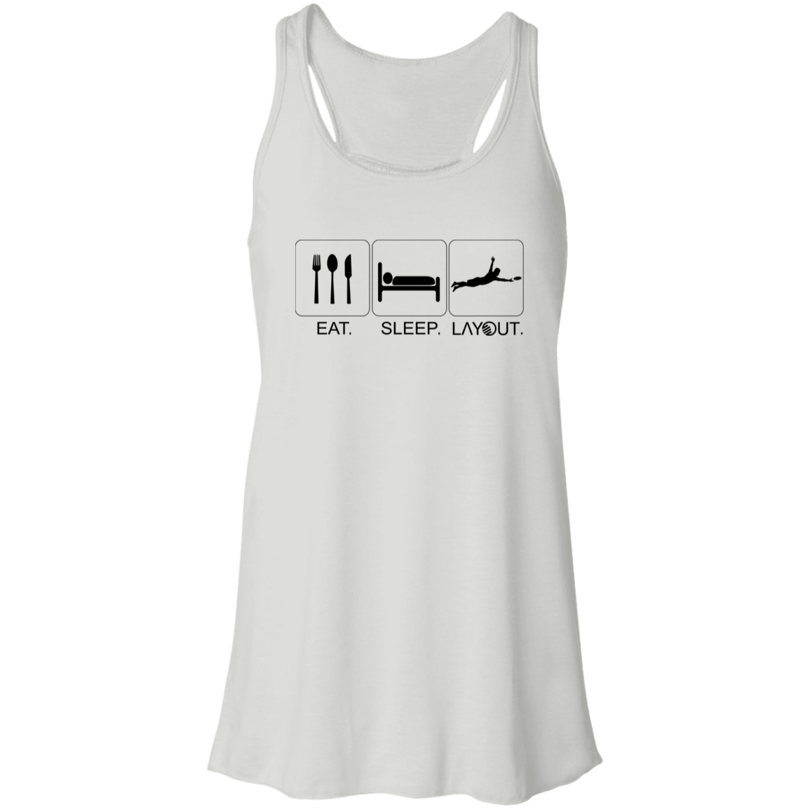 Eat, Sleep, Layout Jersey Tank - Womens